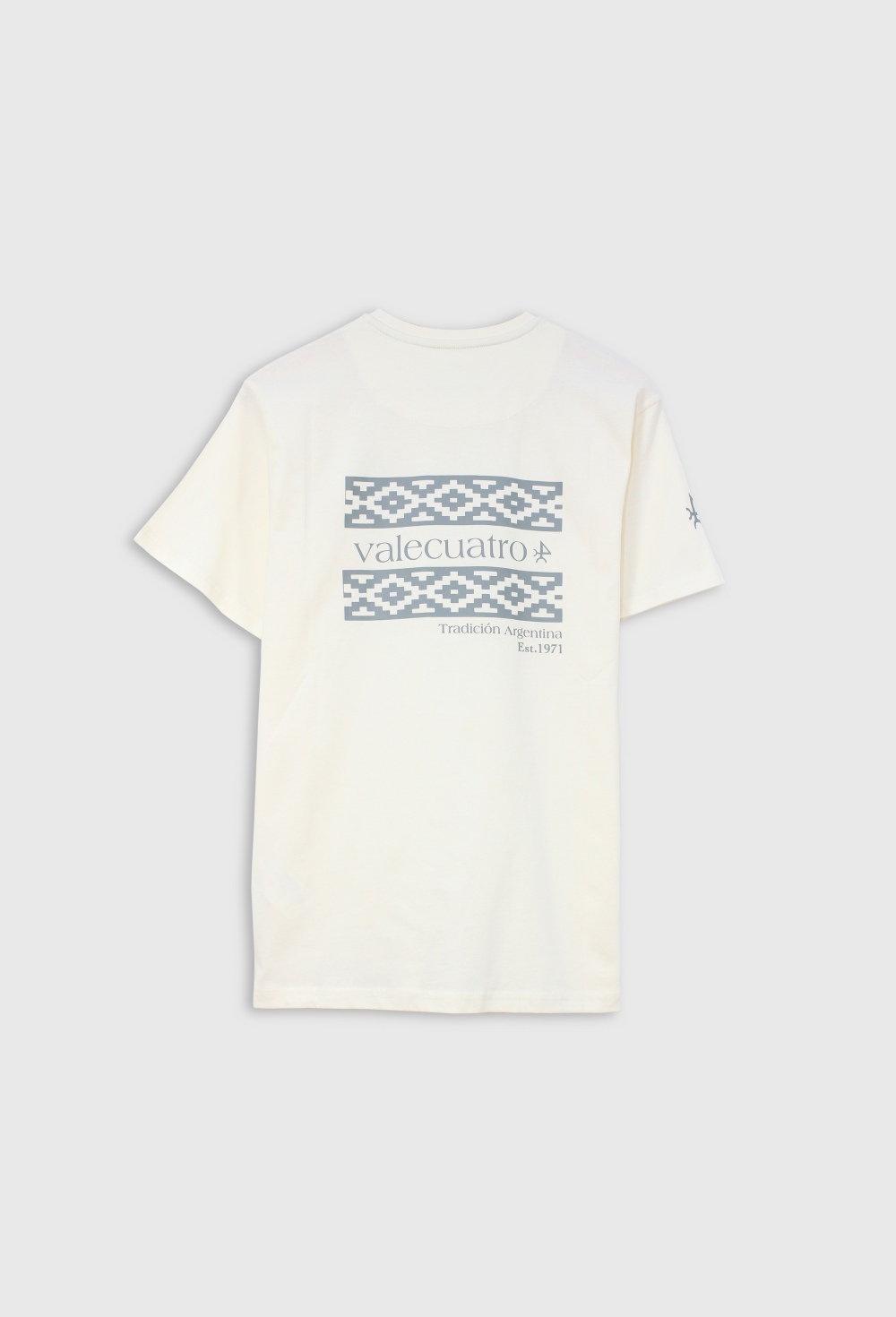 Valecuatro - Camiseta étnica blanco roto