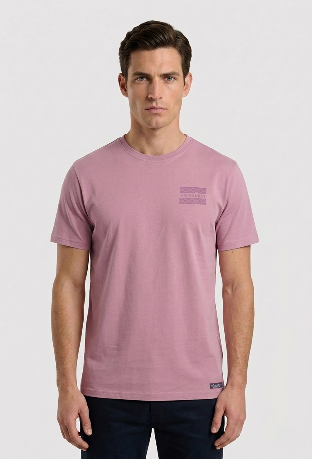 camisetas - Camiseta étnica granate P26H-6557-BU