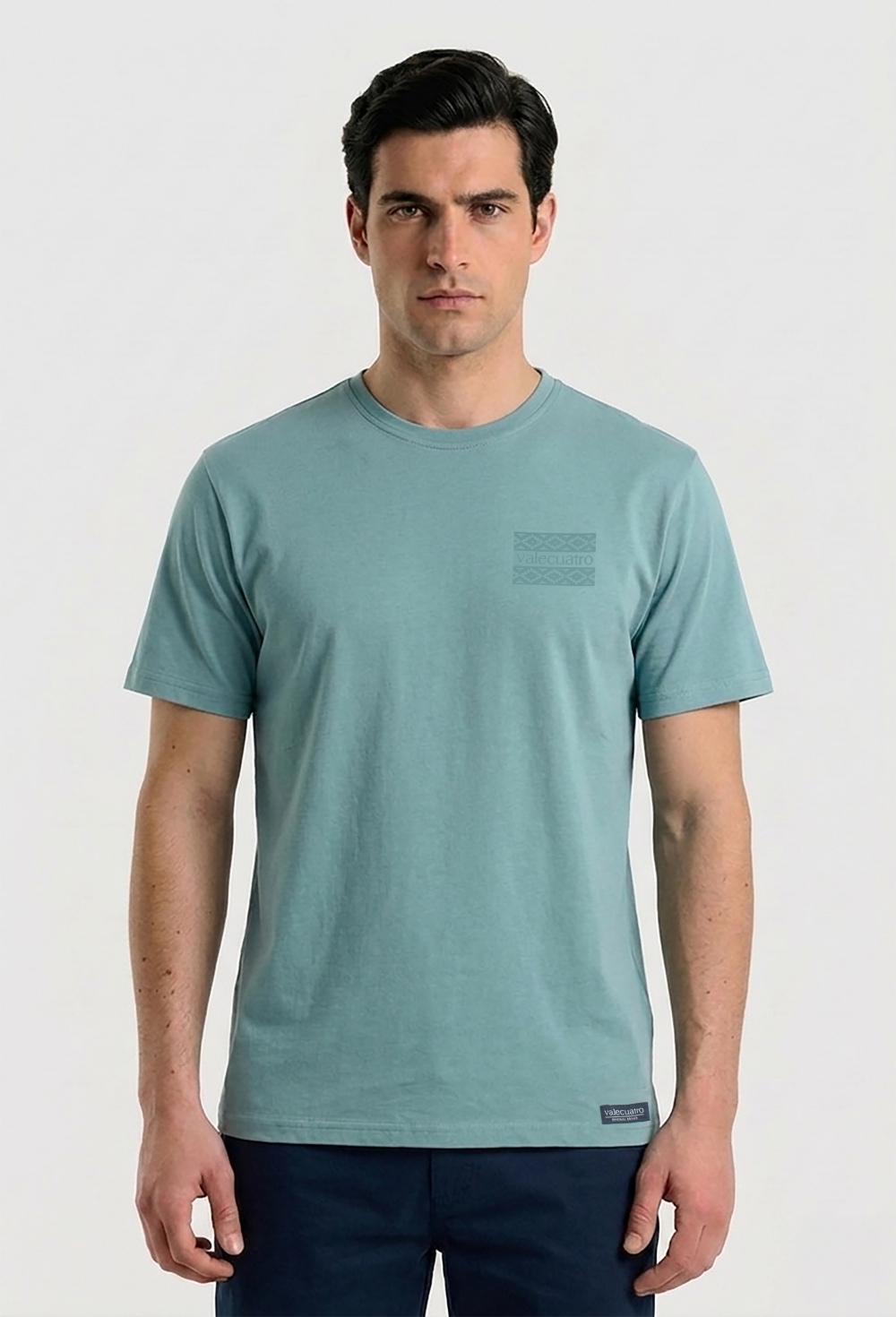 camisetas - Camiseta étnica verde P26H-6558-VD