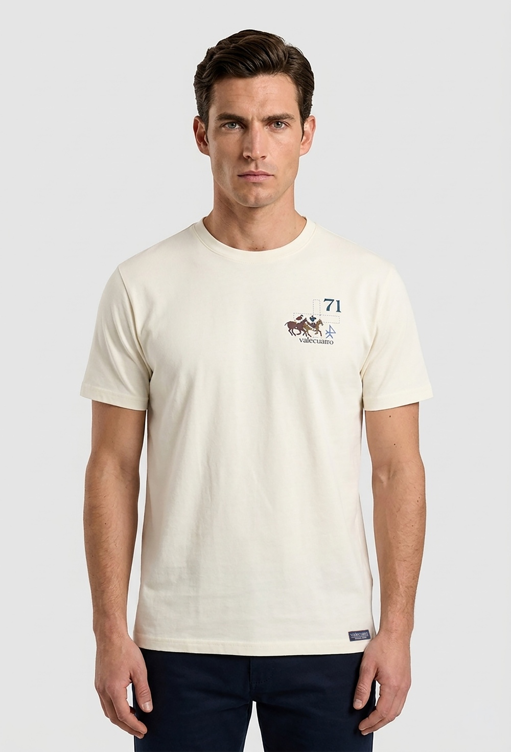 camisetas - Camiseta Player blanco roto P26H-6559-BR