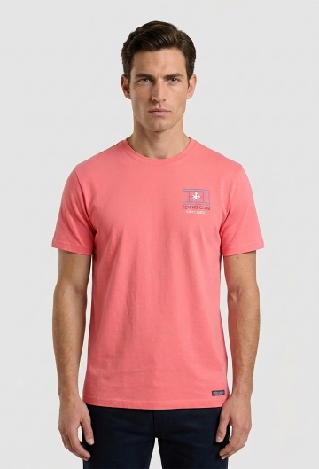 Camiseta Tennis Club coral