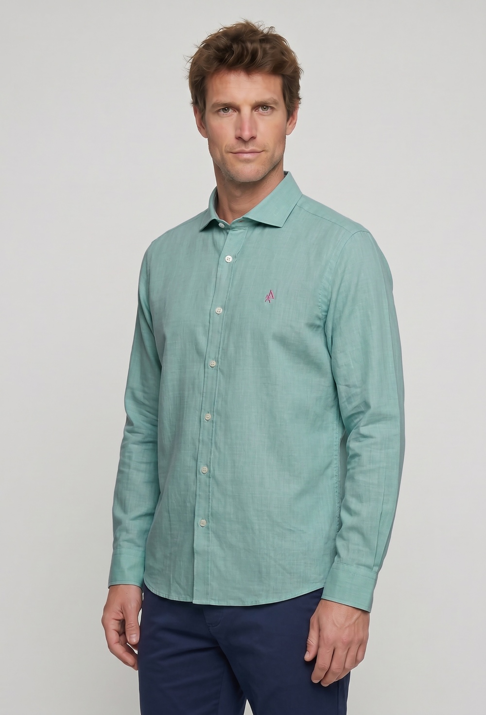 shirts - CAMISA H LINO P26H-6507-VD