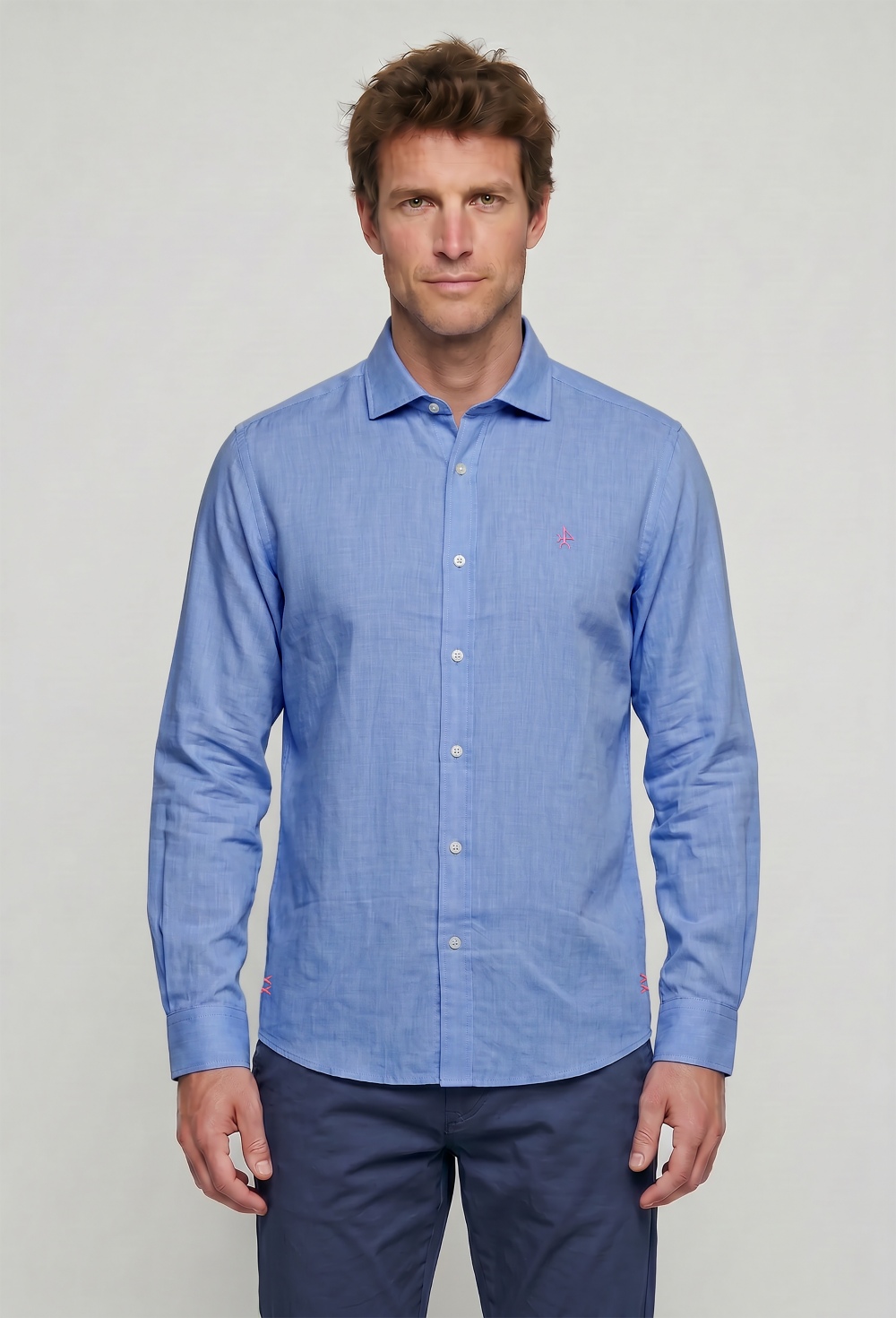 shirts - CAMISA H LINO P26H-6520-AZ