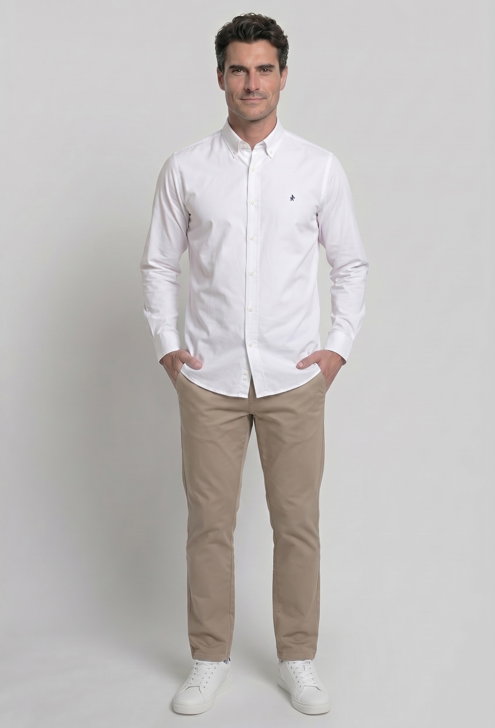 Valecuatro - Camisas clásica color blanco