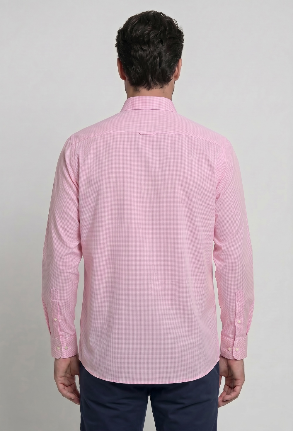 Camisa cuadro vichy rosa - Valecuatro