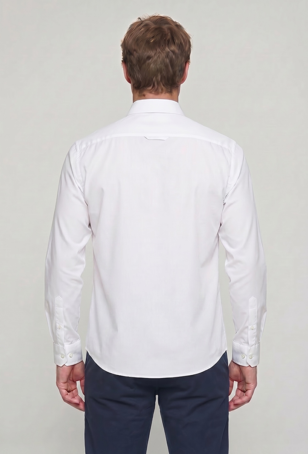 Camisa semibordada United Polo blanca - Valecuatro