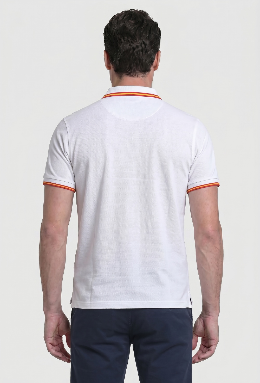 Valecuatro - Polo logo clásico España blanco