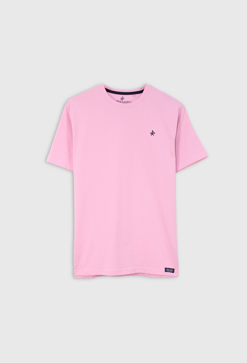 camisetas - Camiseta básica logo Valecuatro rosa