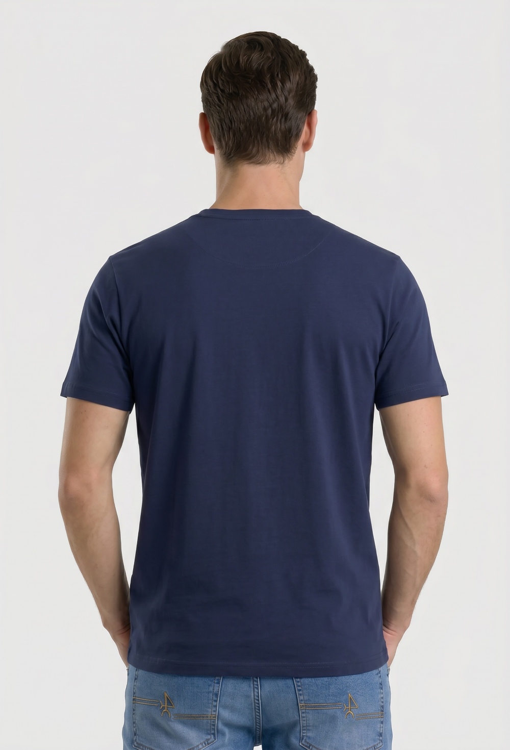 Valecuatro - Camiseta básica logo Valecuatro azul marino