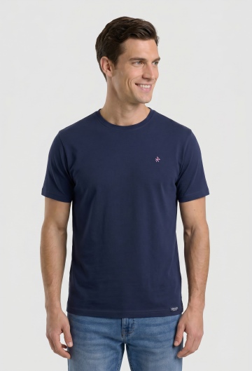 Camiseta logo Valecuatro azul marino