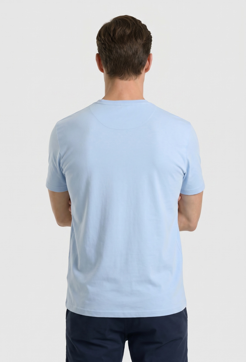 Valecuatro - Camiseta básica logo Valecuatro celeste