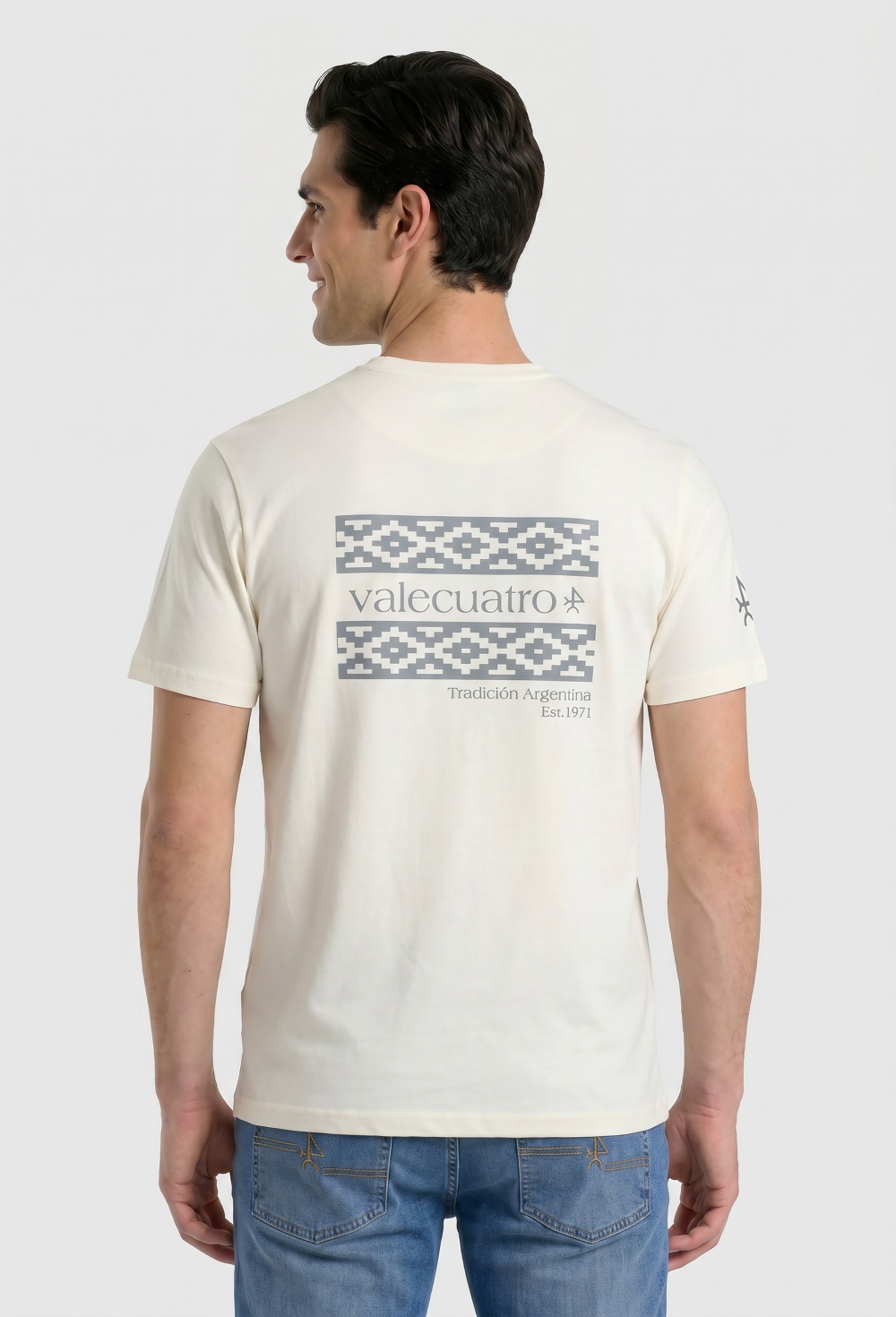 Camiseta étnica blanco roto - 32.9