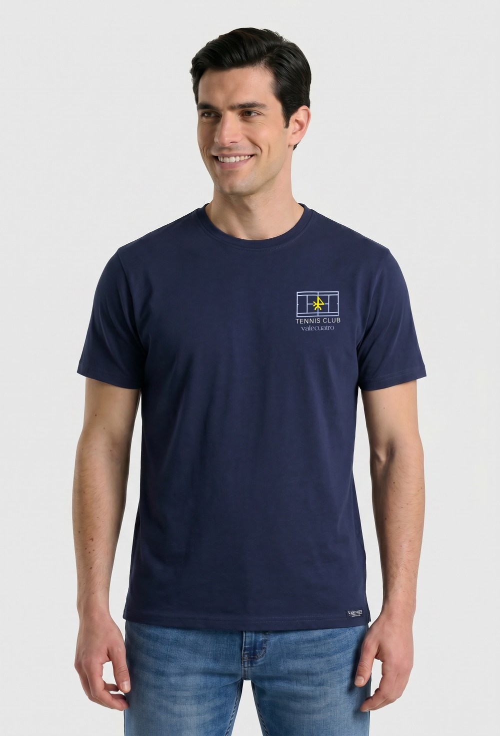 camisetas - Camiseta Tennis Club azul marino P26H-6562-AZM