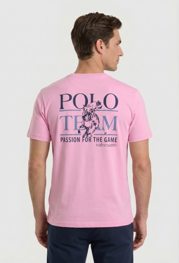 Camiseta Polo rosa