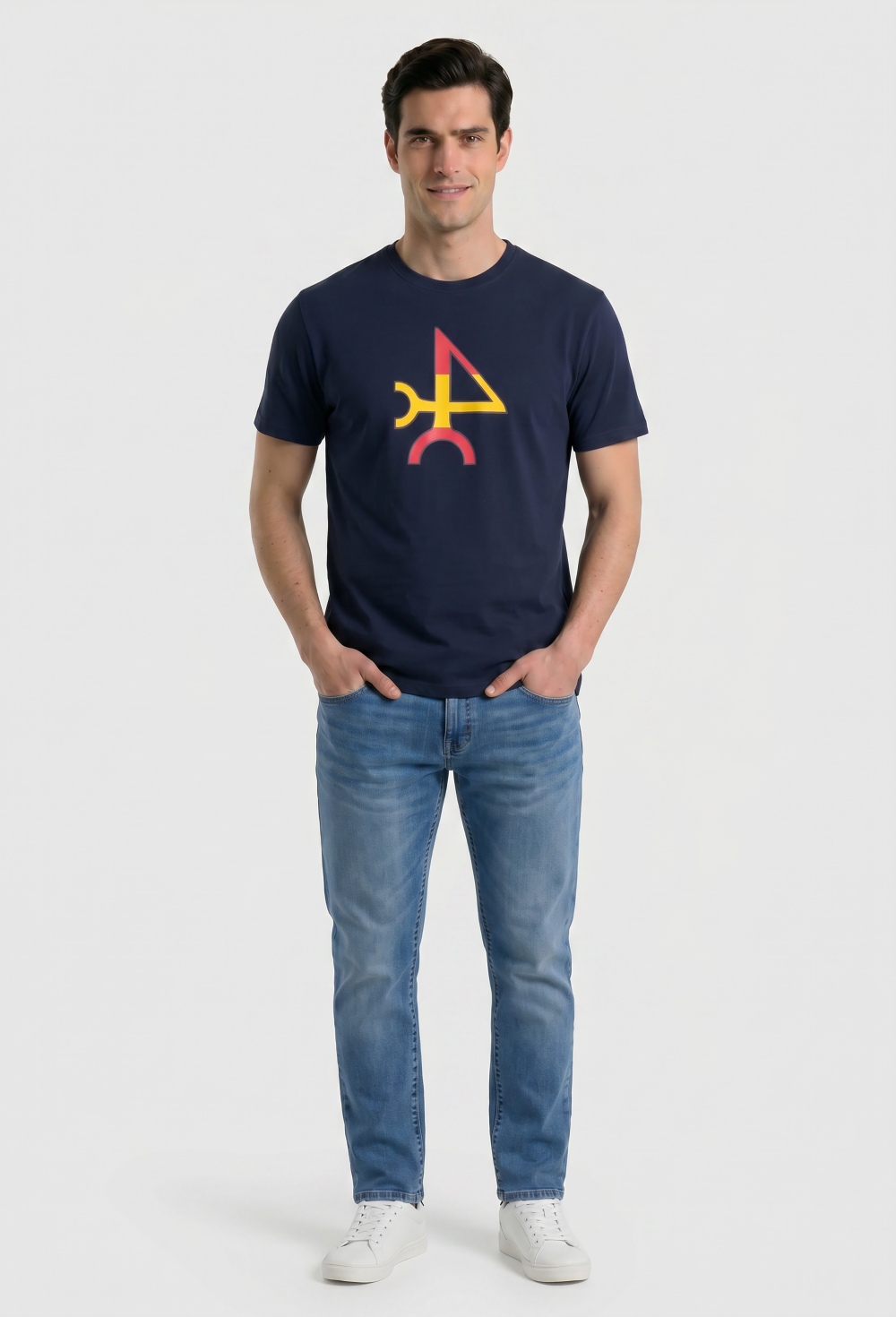 Valecuatro - Camiseta logo Valecuatro España azul marino