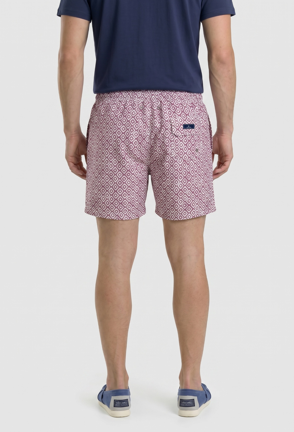 Valecuatro - Bañador estampado rojo claro