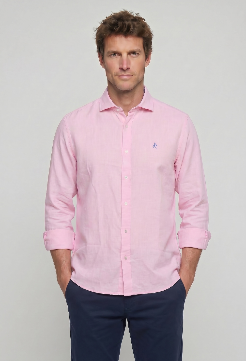 shirts - CAMISA H LINO P26H-6522-RS