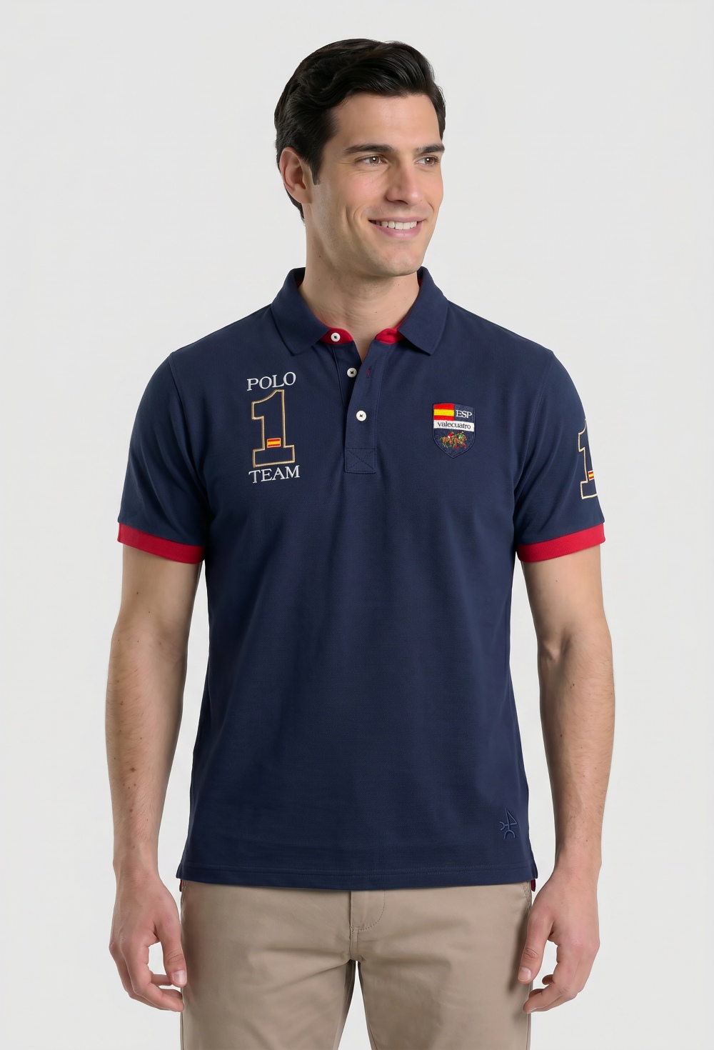 polos - POLO H ESPAÑA P25H-6178-AZM