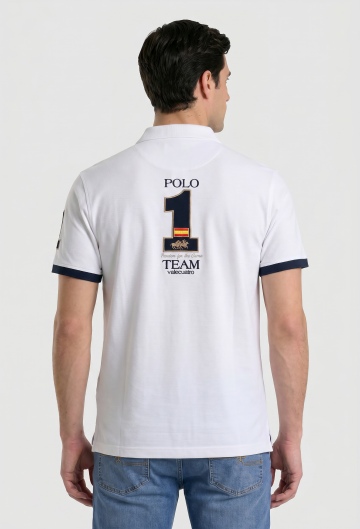 Polos escudos España blanco